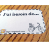 Mémo J'ai besoin de...