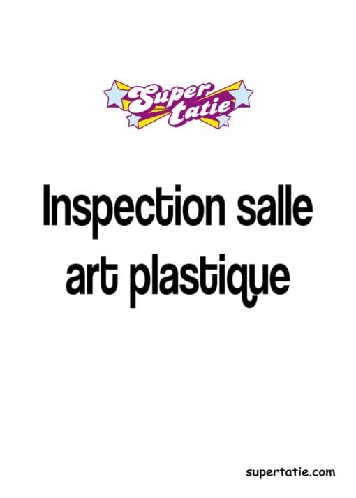 Inspection Salle art plastique