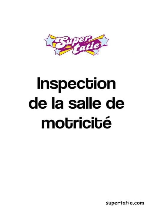 Inspection Salle de motricité