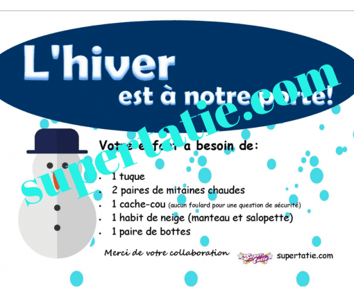 Affiche Hiver