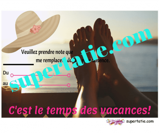 Affiche Vacances