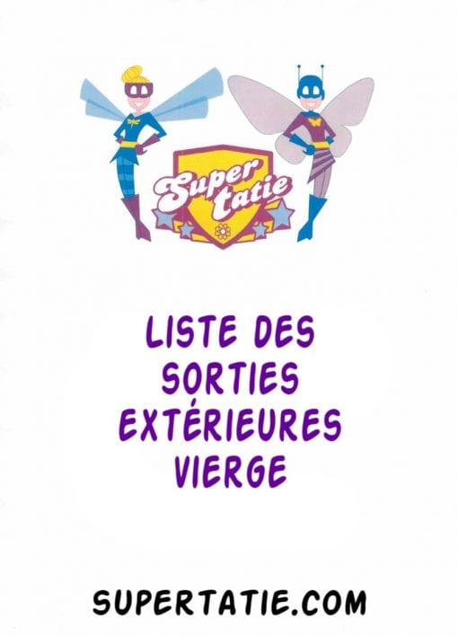 Liste des sorties extérieures vierge