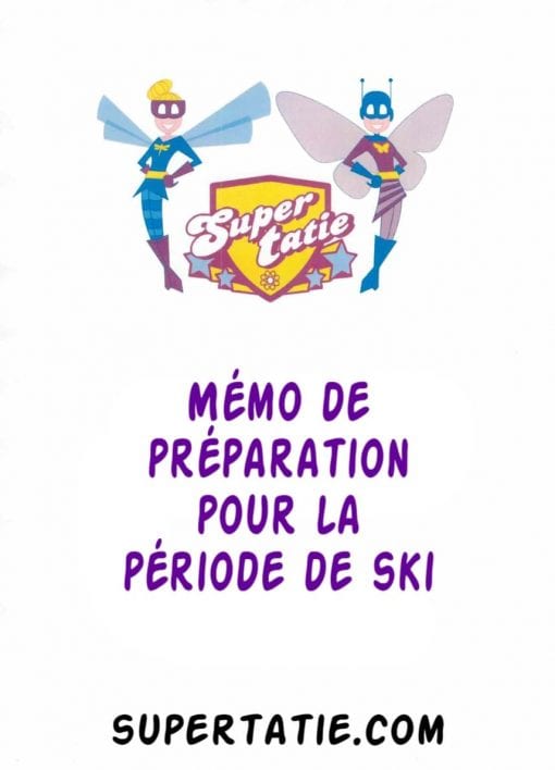 Mémo de préparation pour la période de ski