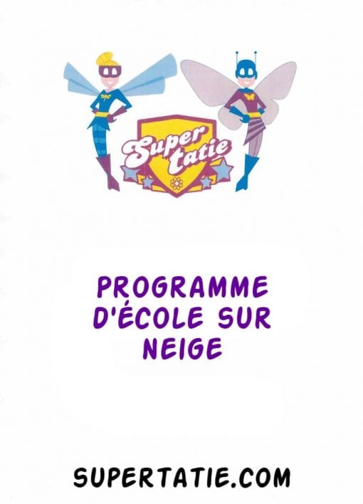 Programme d'école sur neige