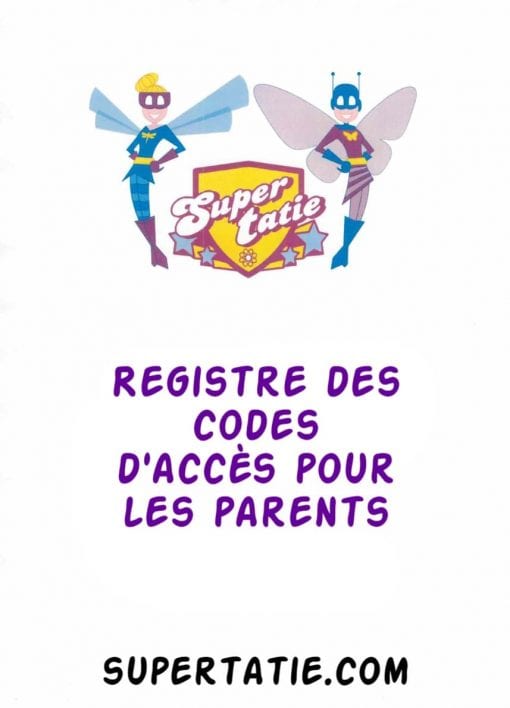 Registre des codes d'accès pour les parents