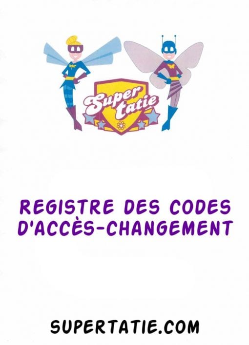 Registre des codes d'accès-changement