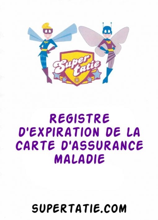 Registre d'expiration de la carte d'assurance maladie