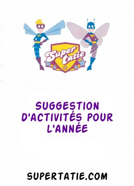 Suggestion d'activités pour l'année